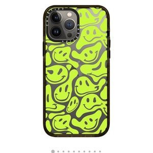 iPhone XR Ultra Impact Acid Smiles Clear - Black Case